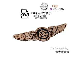 Naval Aircrew Wings SVG: US Navy Aviation Badge (Digital Download)