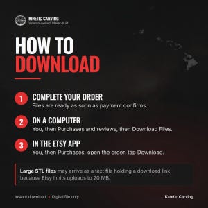 How to download the Hawaii Terrain Map STL file on Etsy