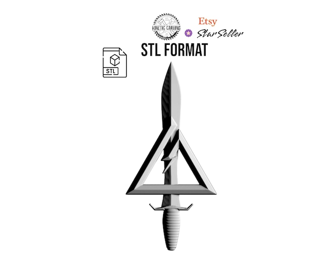 Delta Force STL File | Special Operations Logo 3D Model for CNC and 3D Printing | Military Digital Download
