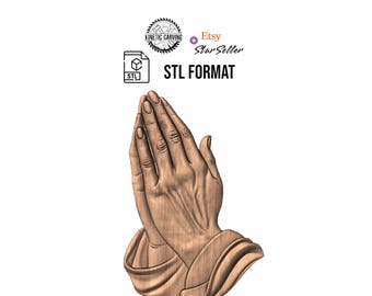 Praying Hands STL File | Religious 3D Model (Digital Download)