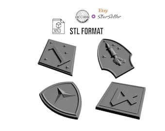 Marine Corps Military Divisions STL Patch Bundle for 3D Printing & CNC Woodworking (Digital Download)