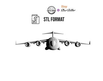 C-17 Globemaster III STL File: Military Aircraft 3D Model Digital Download
