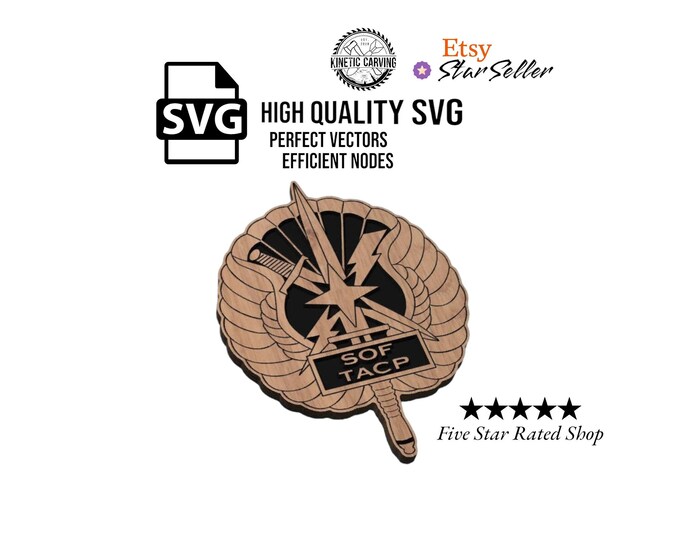 TACP Air Force SVG File: Military CNC Laser Cut Design (Digital Download)