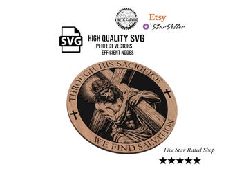 Jesus Sacrifice SVG: Christian Art for CNC, Woodworking, Printing & Laser Cutting (Digital Download)