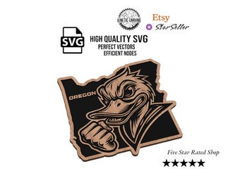 Oregon Sports SVG File for Woodworking, CNC, Printing and Lasering (Digital Download)