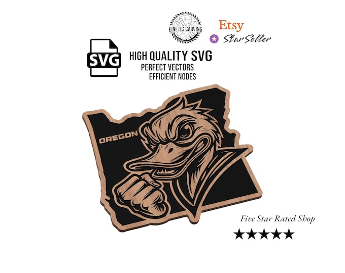 Oregon Sports SVG File for Woodworking, CNC, Printing and Lasering (Digital Download)
