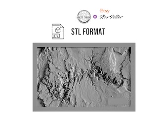 Grand Canyon 3D STL Model for CNC & 3D Printing (Digital Download)