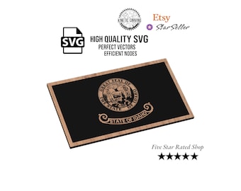 Idaho State Flag SVG File for Woodworking, CNC, Printing and Lasering (Digital Download)
