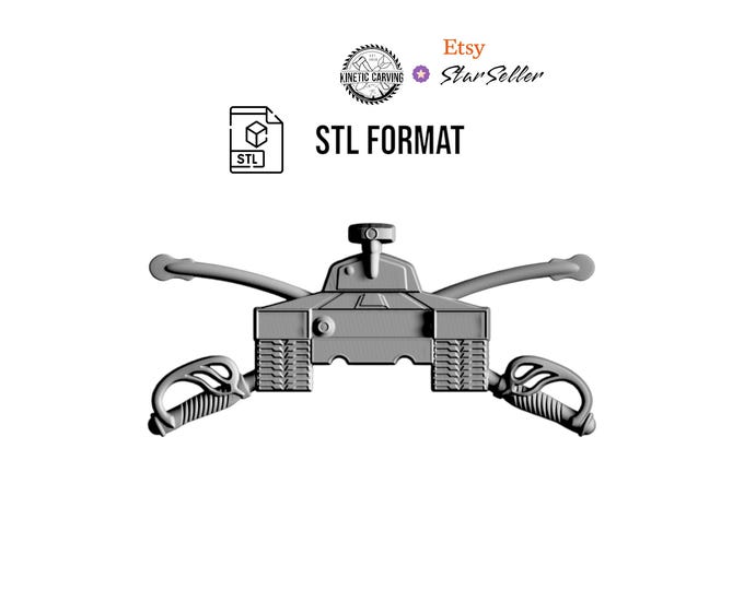 Armor Branch STL for 3D Printing, CNC Woodworking