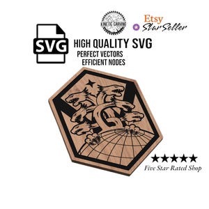 Space Force Delta 1 Command Patch SVG File: CNC, Laser Cut (Digital Download)