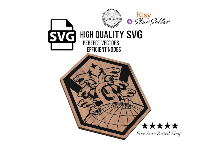 Space Force Delta 1 Command Patch SVG File: CNC, Laser Cut (Digital Download)