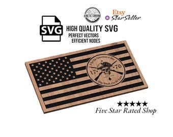 Appeal to Heaven 1776 Revolutionary Flag SVG File for Woodworking, CNC, Printing and Lasering