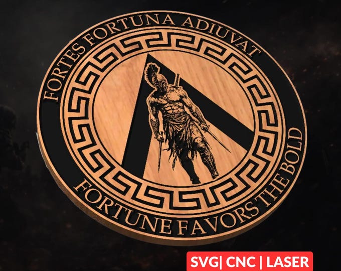 Spartan Warrior File SVG | CNC Laser Cut File, Wood Wall Art, Glowforge Engraving, LightBurn Ready