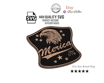 Merica SVG: Patriotic Design for CNC, Laser Cutting & Printing (Digital Download)