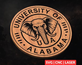 Alabama Sports SVG | Geography CNC Laser Cut File, Wood Wall Art, Glowforge Engraving, LightBurn Ready