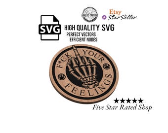 Skeleton Hand SVG File: CNC, Laser Cut, Woodworking (Digital Download)
