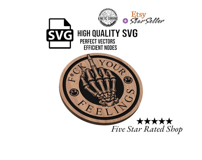 Skeleton Hand SVG File: CNC, Laser Cut, Woodworking (Digital Download)