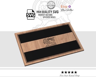 Iran Flag SVG (Lion and Sun) | CNC & Laser Ready Design (Digital Download)