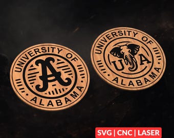Crimson Tide Logo SVG | CNC Laser Cut File, Wood Wall Art, Glowforge Engraving, LightBurn Ready