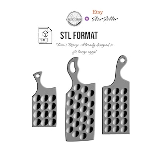 Deviled Egg Tray Combo STL File for CNC Woodworking (Digital Download)