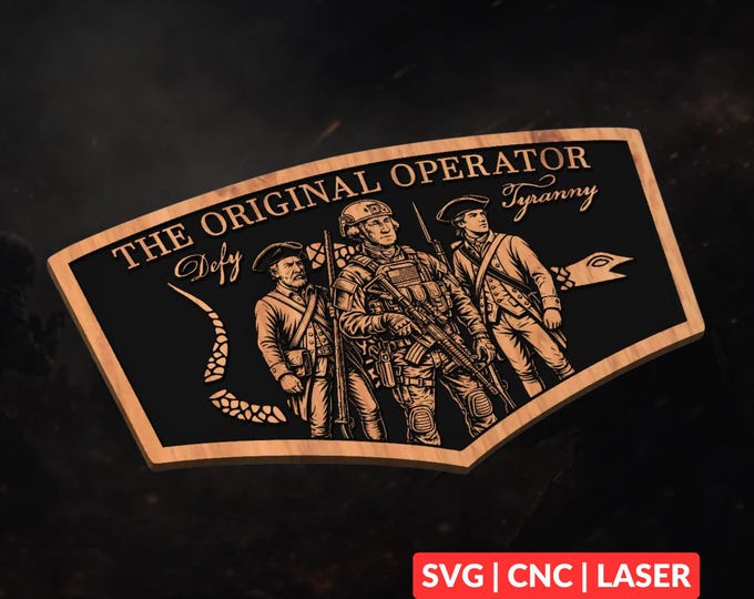 George Washington: The Original Operator SVG | CNC Laser Cut File, Wood Wall Art, Glowforge Engraving, LightBurn Ready