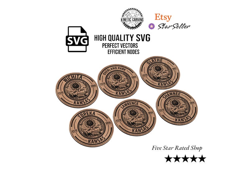 Kc Cnc File Kansas Cities SVG File: CNC, Laser Cut, Woodworking (digital Download ...
