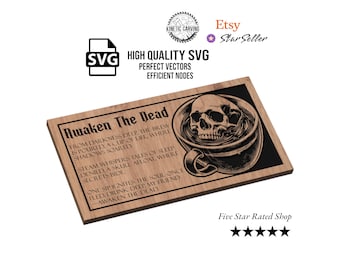 Awaken The Dead Coffee SVG File for Woodworking, CNC, Printing and Lasering