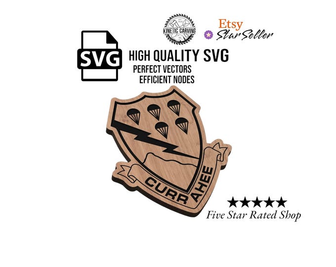 506th Infantry Regiment Logo SVG File: Currahee Military Design (Digital Download)