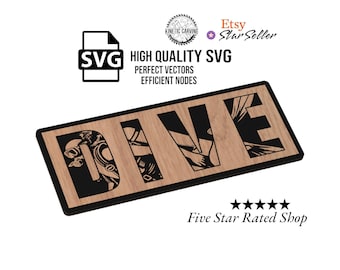 DIVE Sign SVG File for Woodworking, CNC, Printing and Lasering (Digital Download)