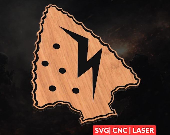 Crazyhorse Airlines Patch SVG | CNC Laser Cut File, Wood Wall Art, Glowforge Engraving, LightBurn Ready