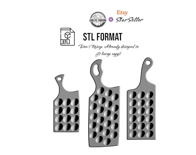 Deviled Egg Tray Combo STL File for CNC Woodworking