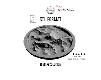 Mount Everest 3D STL Model: CNC Woodworking, 3D Printing (Digital Download)