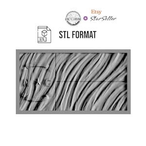 North Carolina Wavy State Flag STL & SVG File for CNC Woodworking
