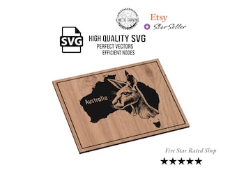 Australian Kangaroo SVG File Collection for Woodworking, CNC, Printing and Lasering
