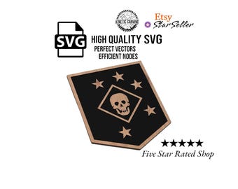 MARSOC Patch SVG File: Military CNC, Laser Cut, Print (Digital Download)
