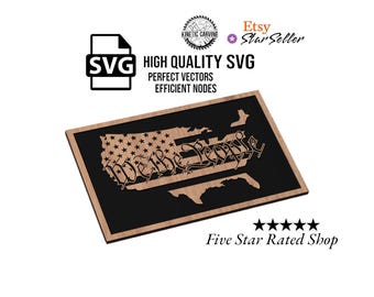 United States 'We The People' Flag SVG File: CNC, Laser Cut (Digital Download)