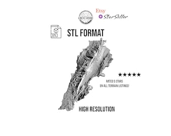 Lebanon 3D Model STL File for CNC & 3D Printing (Digital Download)