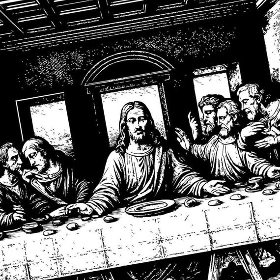 Last Supper SVG | CNC Laser Cut File, Wood Wall Art, Glowforge