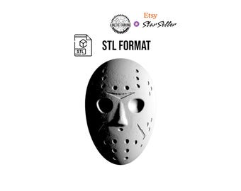 Horror Movie Mask 3D Model for CNC, 3D Printing & Laser Engraving (Digital Download)