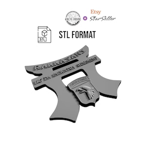 Rakkasans Lettering Rakkasans (101st Airborne) 3D STL File for Woodworking, CNC, Printing ...