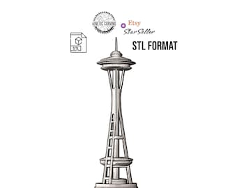Space Needle STL File: Seattle Landmark 3D Model (Digital Download)