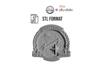USAF Combat Control Emblem 3D STL Model (Digital Download)