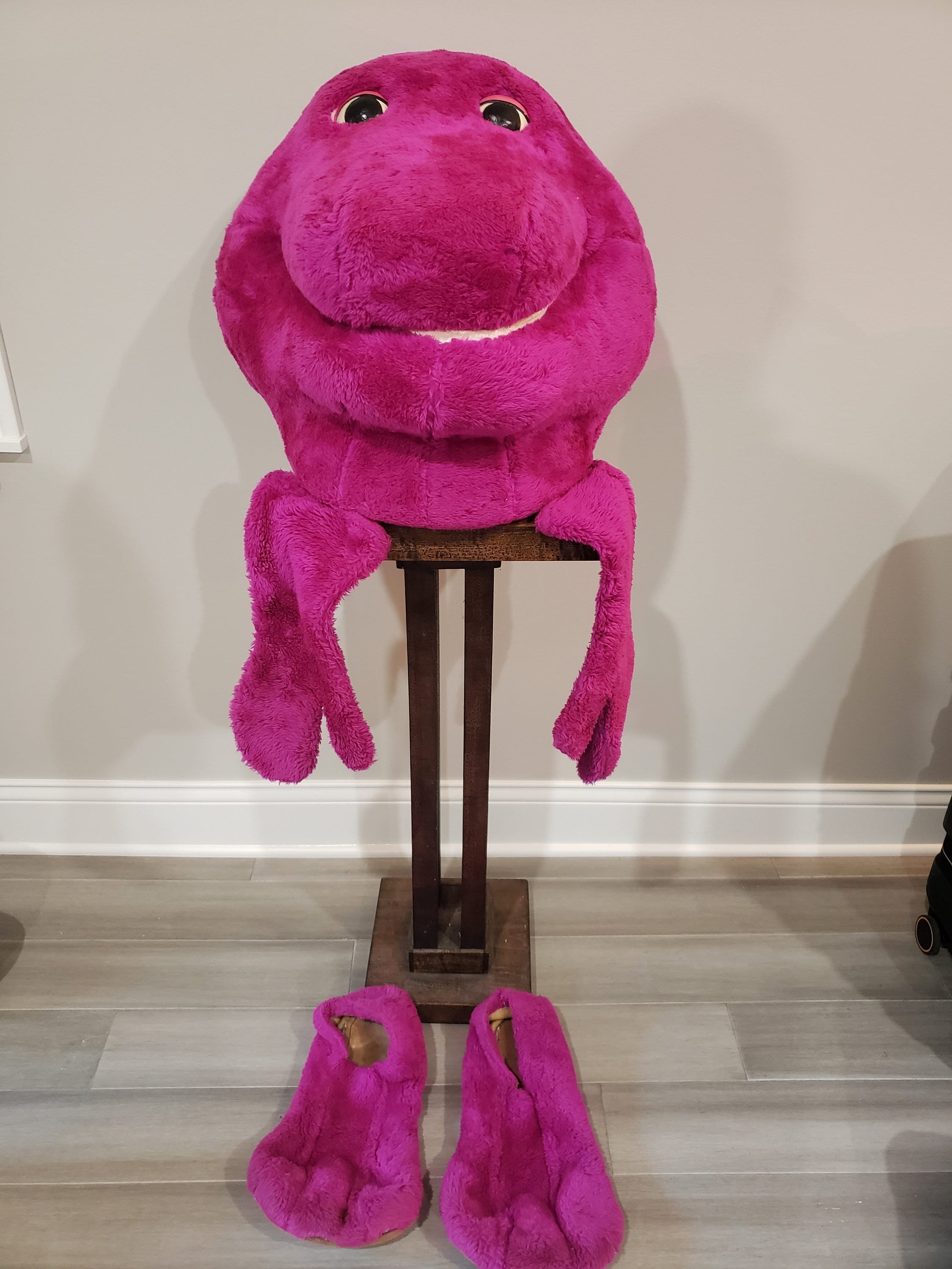 Vintage Full Size Barney Costume Head Feet and Hands - Etsy Canada