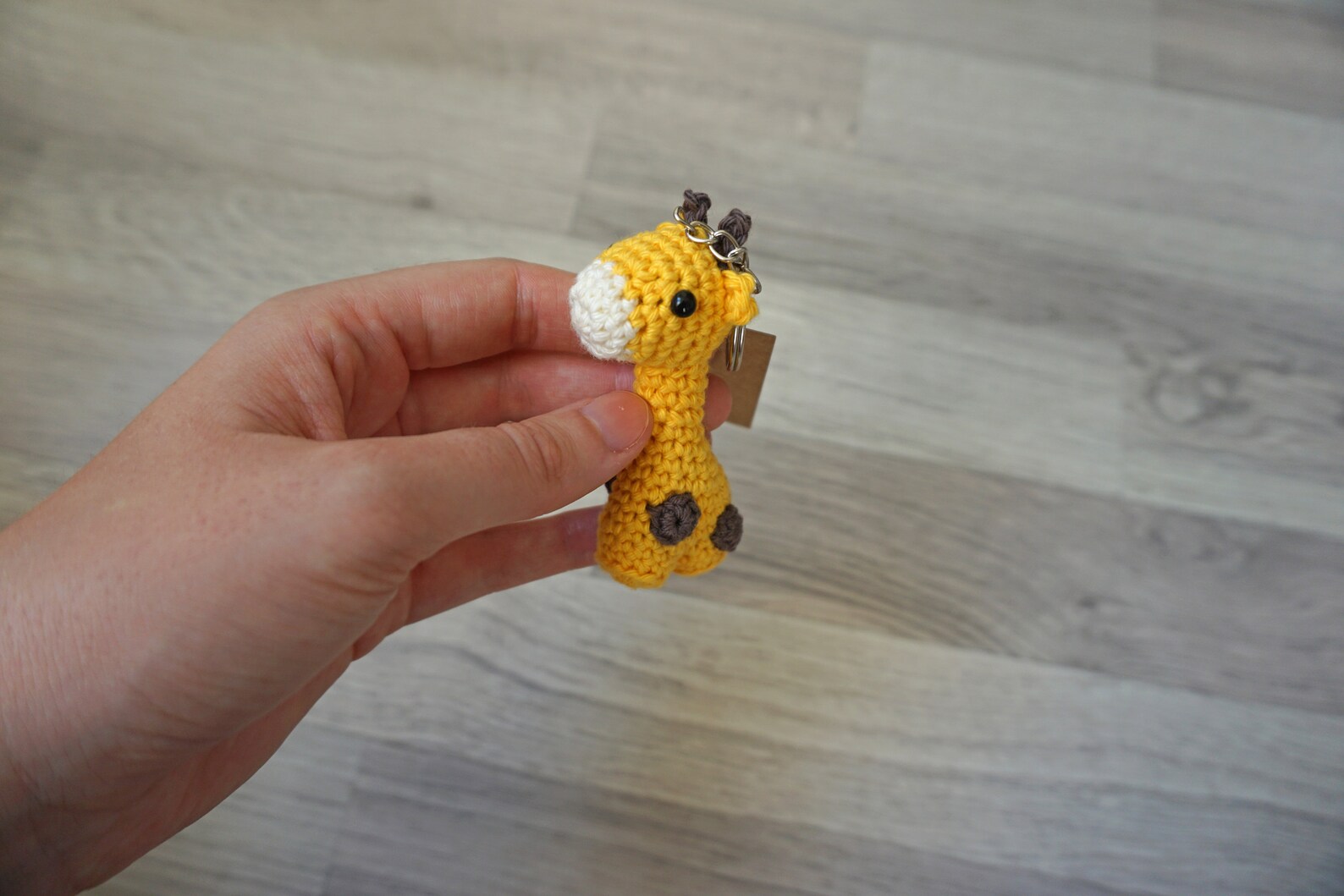 Giraffe Amigurumi Keychain Crochet Keyring Handmade Gift Etsy