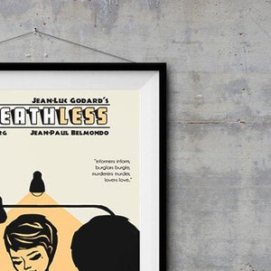 Breathless Alternative Movie Poster - Original Illustration