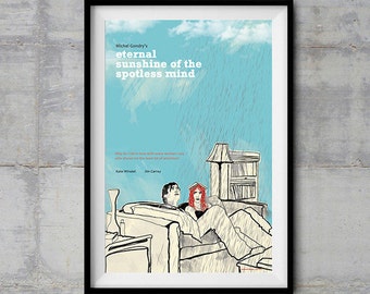 Ewigen Sonnenschein das Alternative Filmplakat Vergiss mein nicht - Original-Illustration