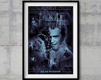 Rear Window Alternative Movie Poster - Computer Generated Artwork
