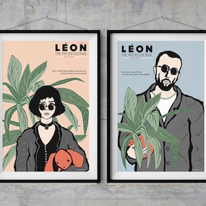León El Profesional- Carteles de personajes - Ilustración original