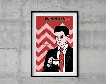 Twin Peaks Alternative Movie Poster - Agent Cooper - Original Illustration