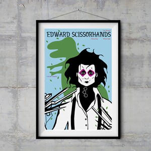 Tim Burton&#39;s Edward Scissorhands Movie Poster - Original Illustration
